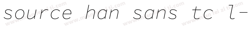 source han sans tc l字体转换